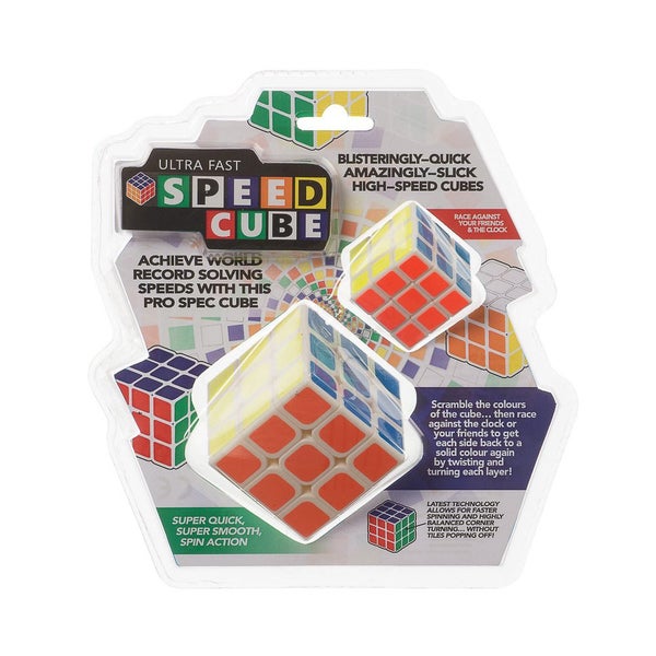 2pc Funtime Speed Rubix Cube Kids Children Interactive Learning Puzzle Toy 3+ Carousel 2