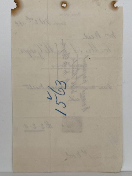 ANTIQUE INVOICE: Mrs. A. McGregor - Teacher of Dancing 1899 Carousel 3