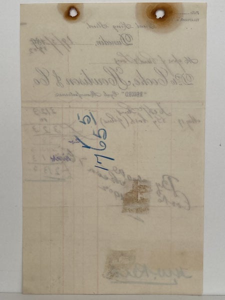 ANTIQUE INVOICE: Cooke, Howlison & Co, Dunedin - Cycles 1902 (122yo) Carousel 3