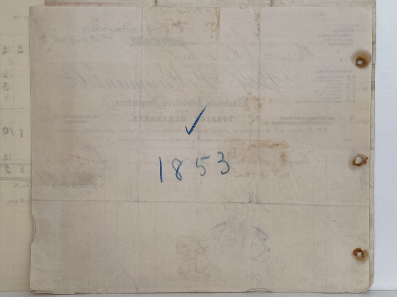 ANTIQUE INVOICE: P. Hayman & Co. Dunedin - Tobacco Merchants 1903 (121 yo) Carousel 3
