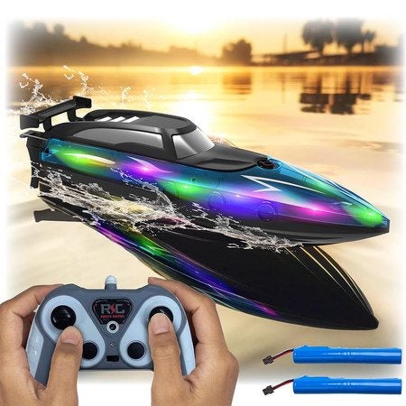 Remote Control Boat with LED Lights for Kids Ages 8-12 Carousel 2