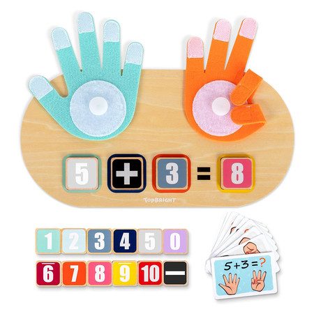 Kids Math Manipulatives Homeschool Supplies Toys for 3 4 5 6 Year Old Boys Girls Carousel 8