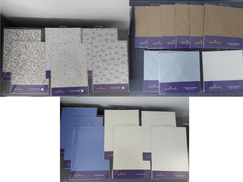 BULK LOT CARD MAKING SUPPLIES | ENVELOPES | MOUNTING BOARDS | TRANSPARENT PAPER Carousel 1
