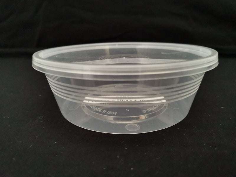 250ml Plastic Round Container with lid Carousel 3