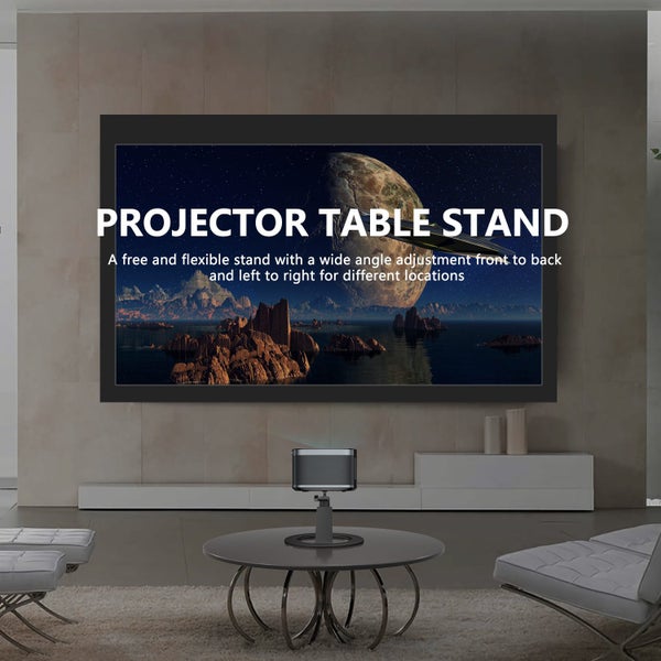 Aluminum Desktop Projector Stand w Ballhead Angle Adjustment Carousel 2