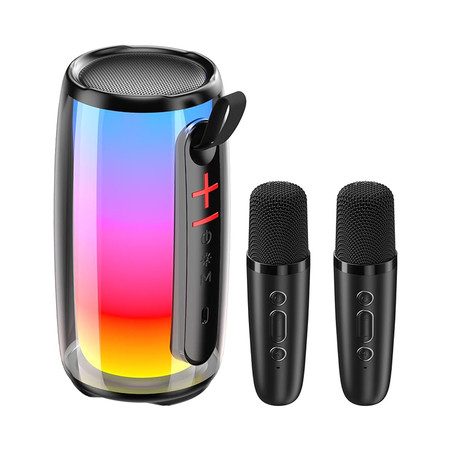 Karaoke Machine with 2 Microphones Compatible with Multiple Devices Carousel 1