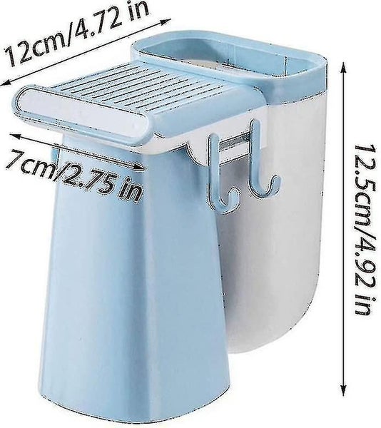 Self Adhesive Toothbrush Holder Wall Mounted Toothbrush And Toothpaste Holder N Carousel 2