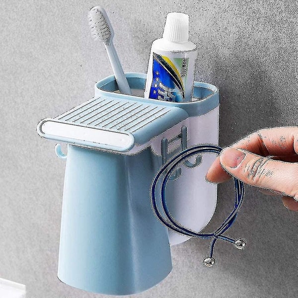 Self Adhesive Toothbrush Holder Wall Mounted Toothbrush And Toothpaste Holder N Carousel 5