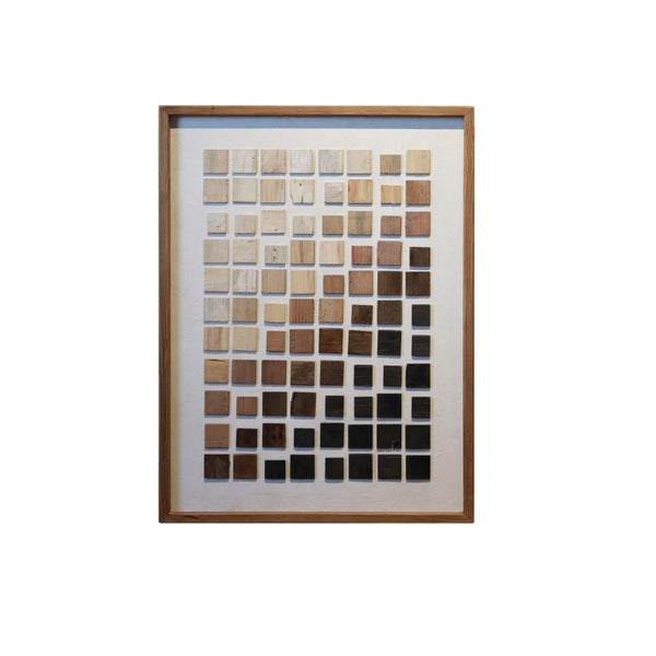 Recycled Timber Wall Art - Neutrals Carousel 1
