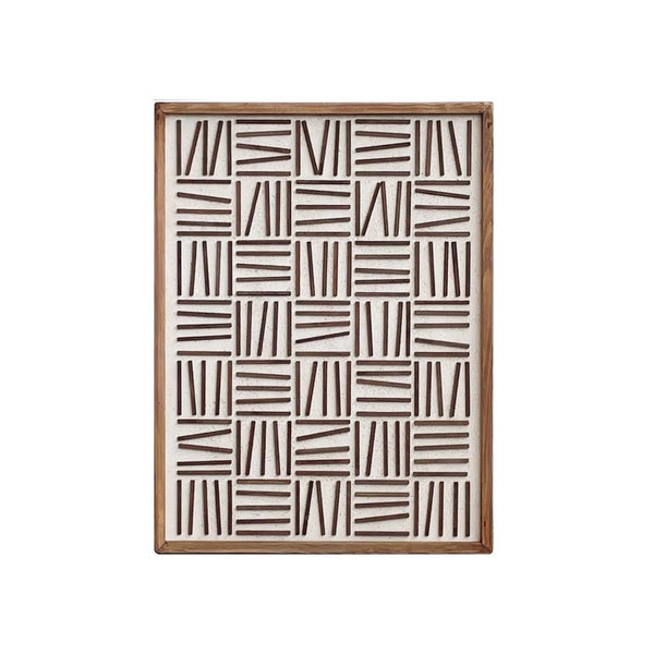 Recycled Timber Wall Art - Natural Matchsticks Carousel 1