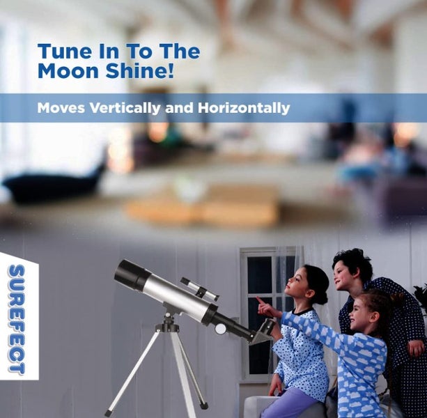 Lunar Telescope for Kids Capable of 90x Magnification, Includes 2 Eyepieces Carousel 4