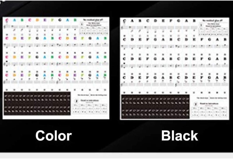 Piano Keyboard Stickers For 88 Key Bold Large Letter Piano Stickers For Learnin Carousel 1