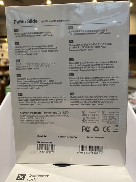 PaMu Slide TWS EarBuds Bluetooth Earphones Green + AfterPay Carousel 8