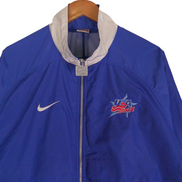 Vintage 90s Nike Sports USA Hockey Track Jacket Large Carousel 2