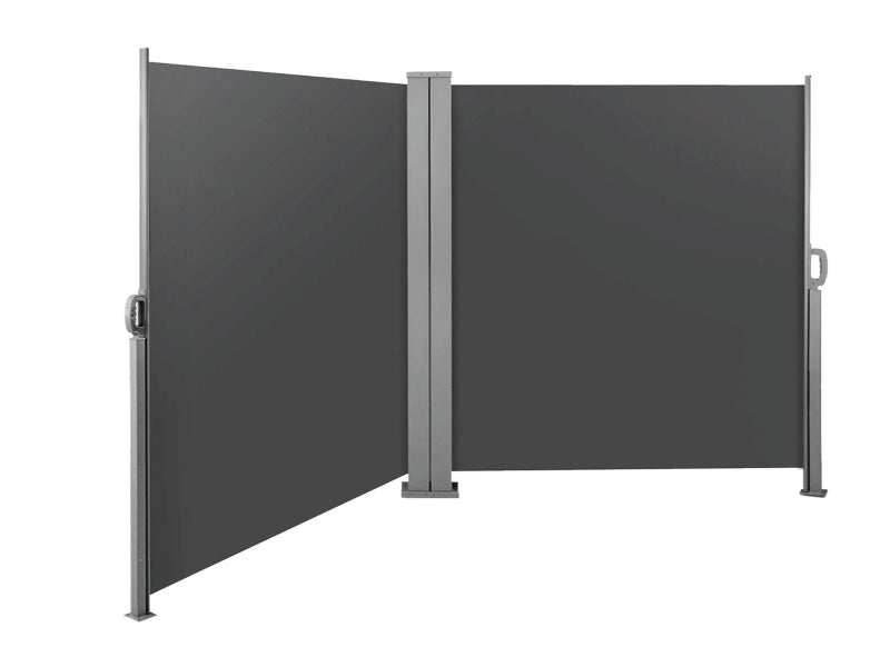 Retractable Side Awning Privacy Screen Shade 2MX6M- Dark Grey Carousel 1
