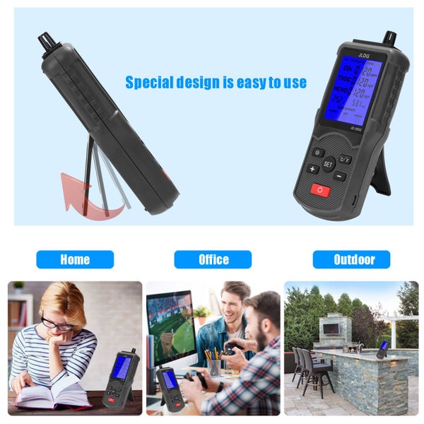 5 in 1 Air Quality Monitor, Formaldehyde Detector Carousel 2