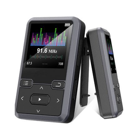 32GB Clip On MP3 Player with Bluetooth 5.0 (Black) Carousel 1