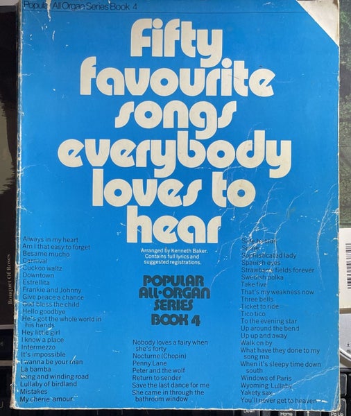 Popular All-Organ Series Book 4 Fifty Favourite Songs Everybody Loves to Hear Carousel 1