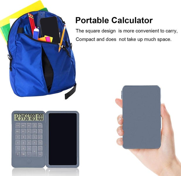 Pocket Calculator With Lcd Writing Tablet 12-digit Basic Calculator With Erasab64315364245122112