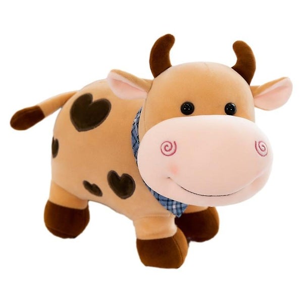 Plush Toy 28cm/11.02in Love Patterned Cow Doll Color Calf Plush Toythe Color Of Carousel 1