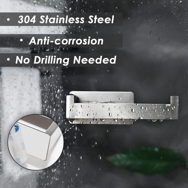 Toilet Paper Holder Mounted On The Wall Self-adhesive Stainless Steel Carousel 2