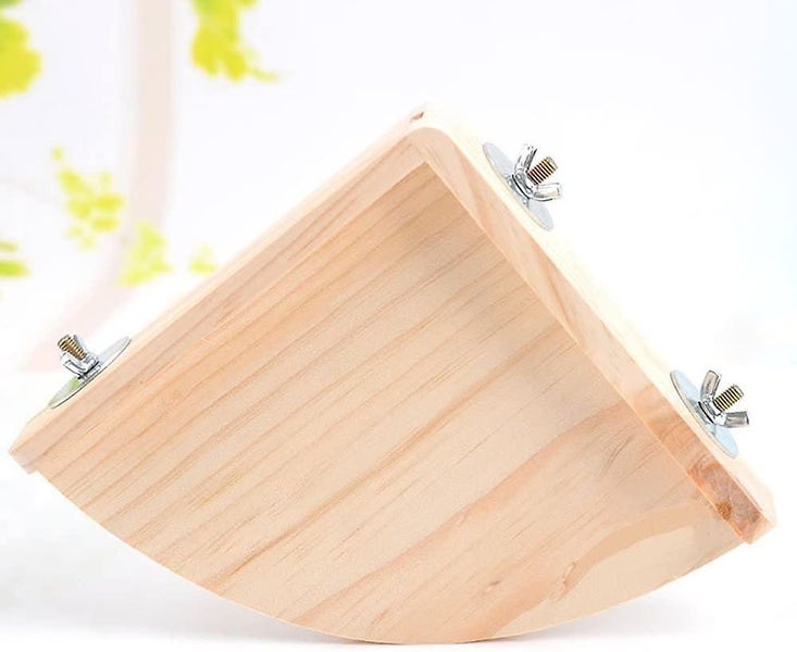 Pet Bird Perch Platform Stand Wood Stand For Small Animals Parrots Carousel 5