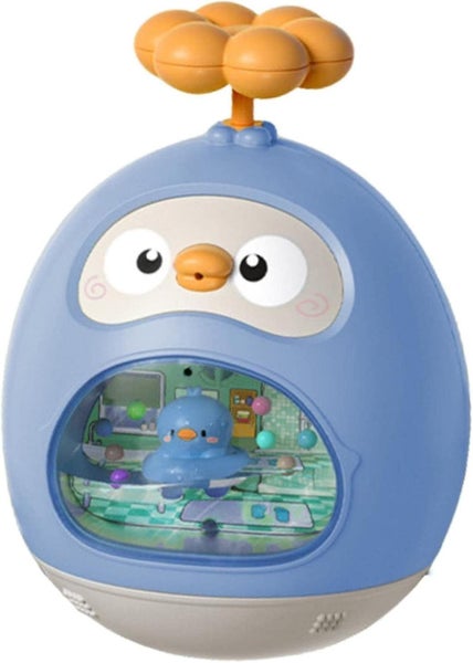Tumbler Toy Children's Water Spray Toys Cartoon Not To Fall Bath Toys Baby Bath Carousel 1