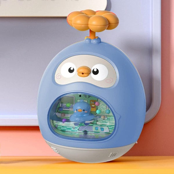 Tumbler Toy Children's Water Spray Toys Cartoon Not To Fall Bath Toys Baby Bath Carousel 2