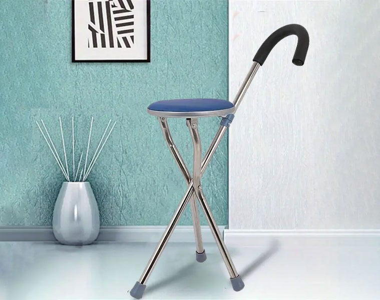 Walking Stick Cane Seat - Folding Carousel 2
