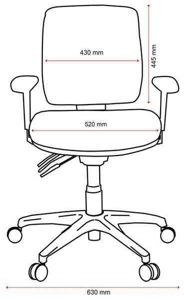 Buro Roma 3 Lever Mid Back Office Chair with Arm Rest, Green Fabric, Nylon Ba... Carousel 2