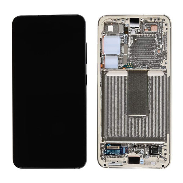 Genuine Samsung S23 Screen With Frame Cream Carousel 1