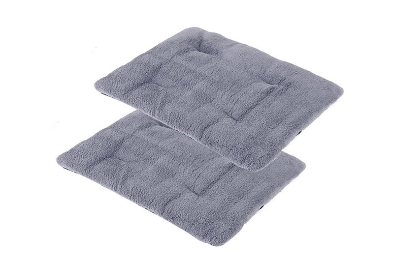 2Pcs Pet Blanket Self-Heating Bed Pad Cat Dog Self-Warming Cushion-Grey Carousel 4