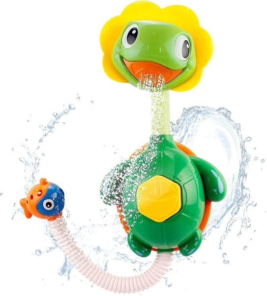 Bath Toys Spray Bathing Tub Fountain Toys Turtle Baby For Kid Hand Shower Float Carousel 1