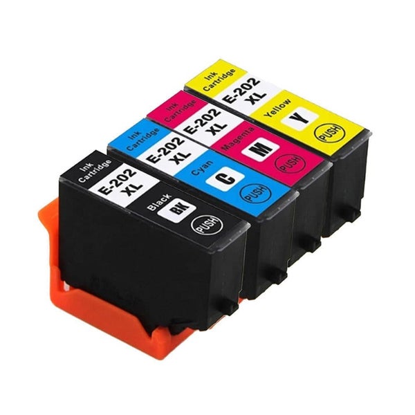 4 x Compatible Ink 202xl 202 T202xl E-202xl for Epson xp5100 WF2860 Carousel 1