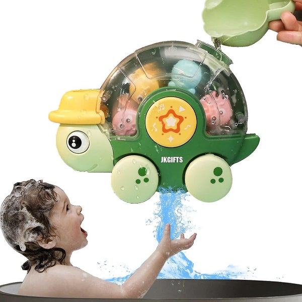 Bath Toys For Toddlers 1-3 Kids Ages 4-8 Infants Bathtub Spinning Water Pool To Carousel 1