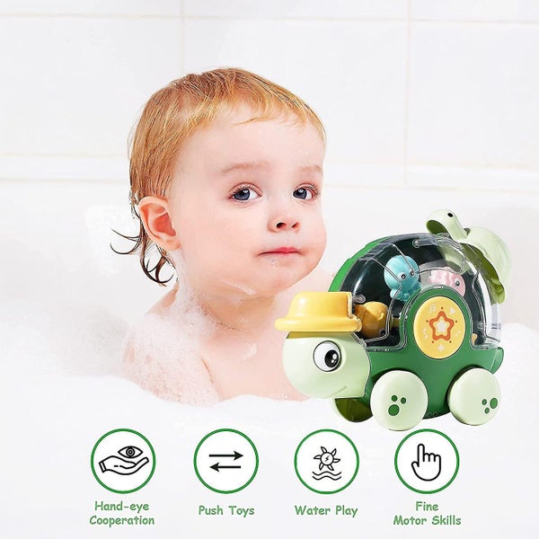 Bath Toys For Toddlers 1-3 Kids Ages 4-8 Infants Bathtub Spinning Water Pool To Carousel 2