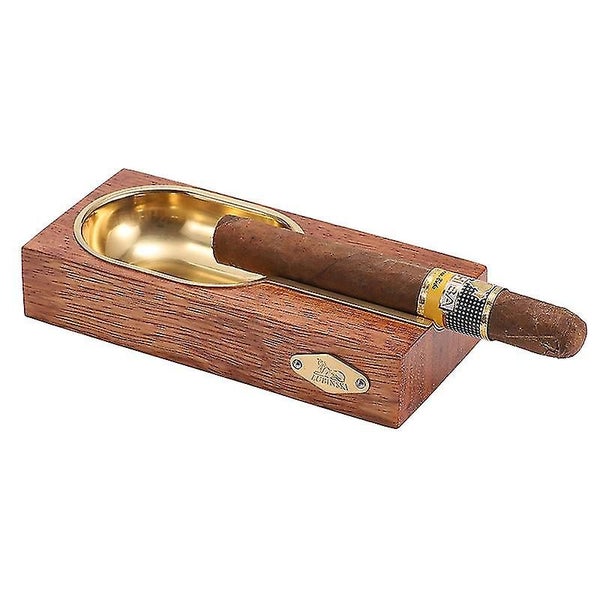 Cigar Ashtray Solid Wood Personality Large Smoke Trough Smoke Household Europea Carousel 2