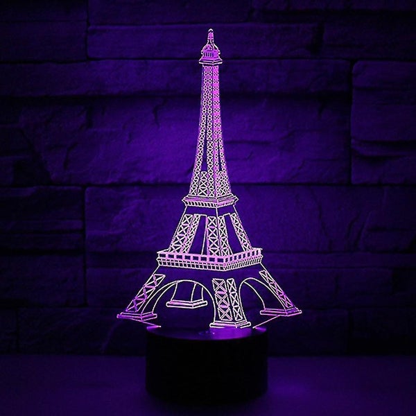 Touch 3d Night Light Architecture Series Acrylic Lamp Gift Table Lamp Atmospher Carousel 1