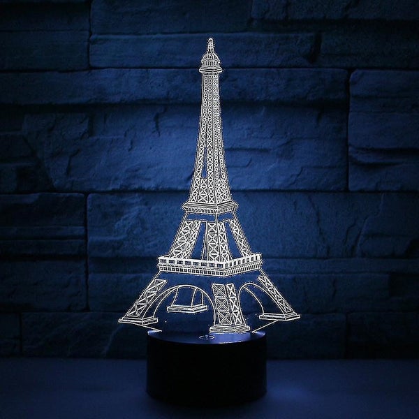 Touch 3d Night Light Architecture Series Acrylic Lamp Gift Table Lamp Atmospher Carousel 4