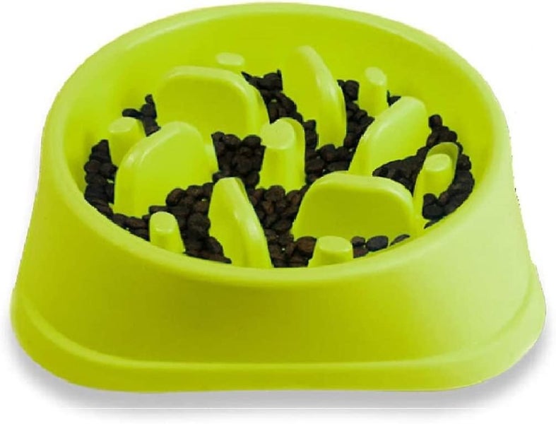 Slow Feeder Dog Bowls 4 Cups Heavy Puzzle Food Bowl Non-slip Carousel 1