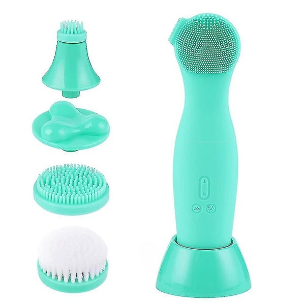 5 In 1 Electric Silicone Facial Cleanser Cleansing Brush Massage Imported Pore Carousel 1