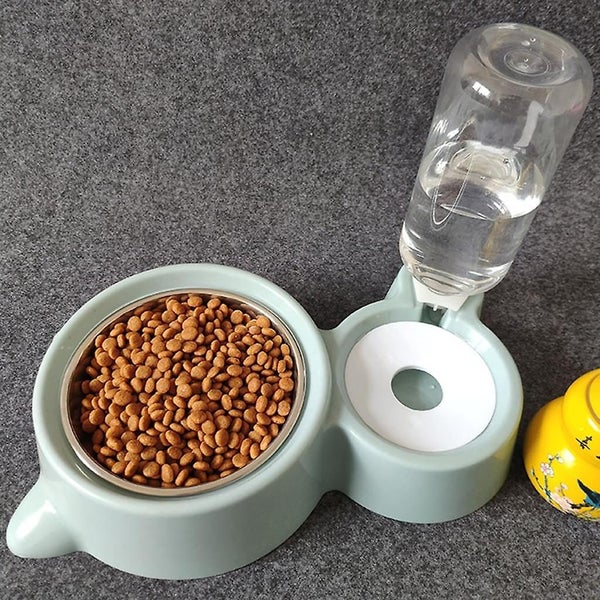 Pet Automatic Feeder Detachable Stainless Steel Bowl Automatic Water Dispenser Carousel 5