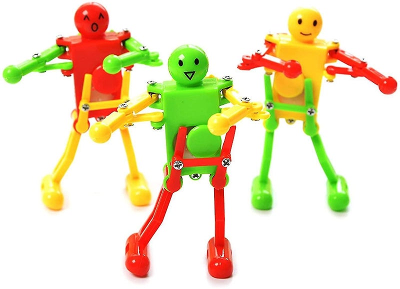 3pcs Dancing Robot Wind Up Walking Robot Toy Funny Clockwork Dancer Kids Gifts Carousel 1