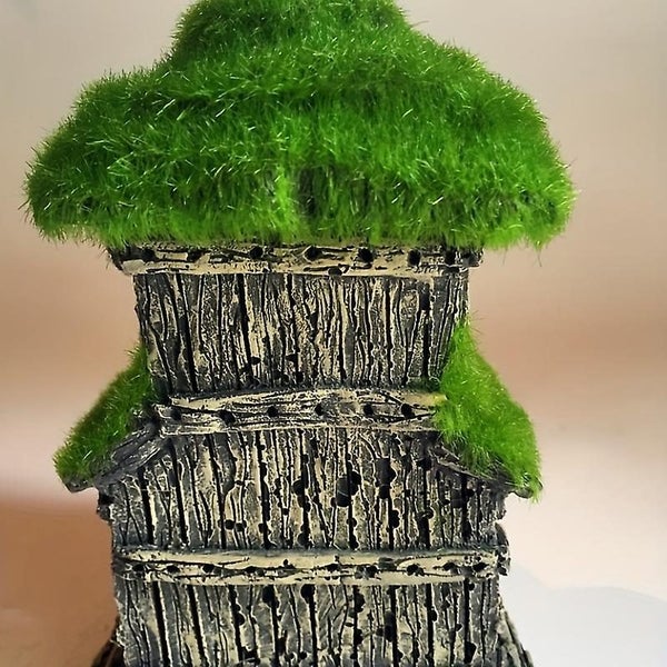 Aquarium Fish Tank Landscaping Flocking Shelter Tree Root Small House Rockery R Carousel 5