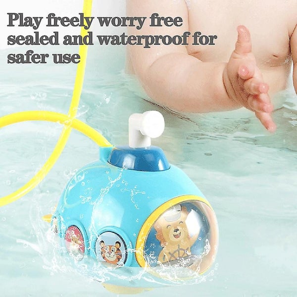 Cartoon Submarine Shower Toy Bath Toys Sealed Waterproof Electric Shower Soft R Carousel 4