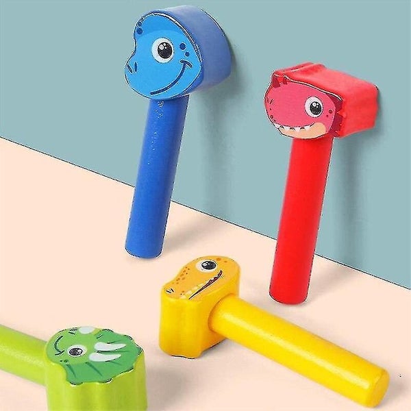 Educational Toys Dinosaur Bouncing Wooden Toys Building Blocks Children's Cogni Carousel 5