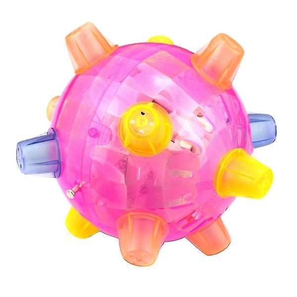 Dog Toy Jumping Activation Ball For Dogs Flashing Ball Light Sounds Jump Automa Carousel 1