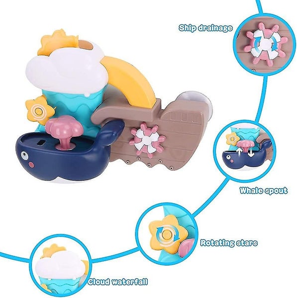 Children's Bath Toys Baby Bath Toys Shower-style Soothing Interactive Cartoon W Carousel 2