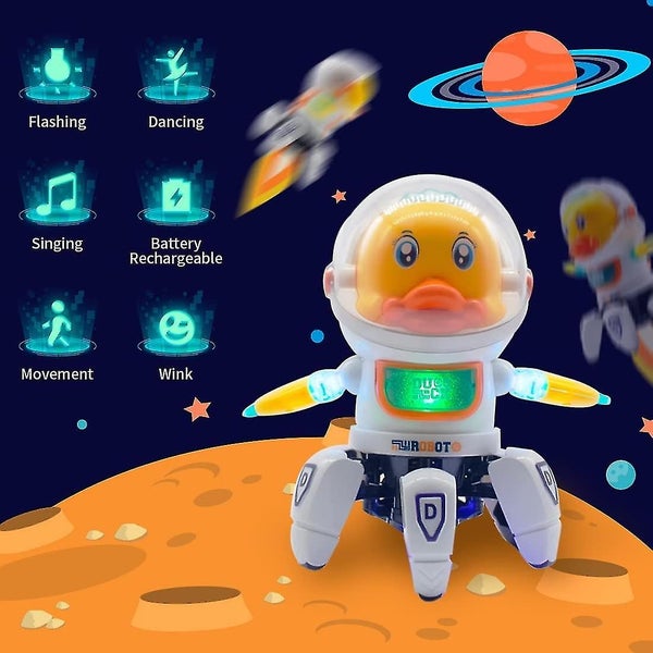 Robot Toy Music Interactive Duck Toy Electric Toy With Light And Sound Dancing Carousel 2