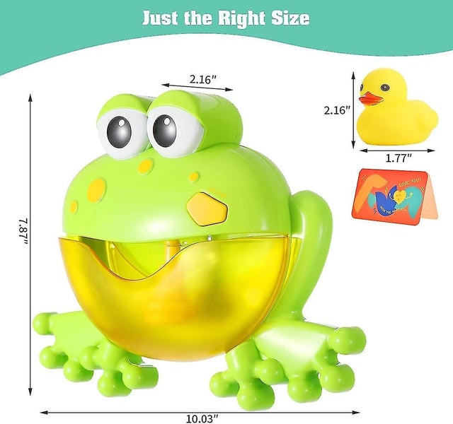 Baby Bath Bubble Toys Set Automatic Frog Bubble Maker Kids Bath Bubble Machine Carousel 4